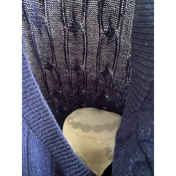 J Crew Sleeveless Pullover Cable Knit Sweater Medium - Picture 5 of 8